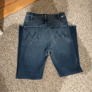 MOTHER Dark Blue Ankle Jeans